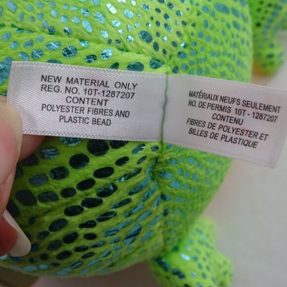 Ty Beanie Babies Boos Speckles Frog 2014 Green Orange Stuffed Animal Plush Toy - Picture 6 of 12